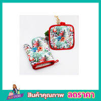 เซ็ตถุงมือกันความร้อนจับหม้อ 2 ชิ้น Oven glove Pot pad  ถุงมืิจับหม้อ ถุงมือจับร้อน ถุงมือจับกะทะ ถุงมือจับเตา ที่วางหม้อร้อน