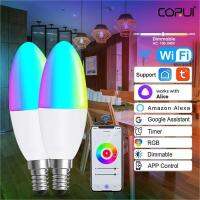 Corui E14 WiFi ZigBee สมาร์ทเทียนหลอดไฟ RGB ไฟ LED เพลงหลอดไฟสมาร์ทชีวิตควบคุมบ้านสมาร์ท Alexa Home alices