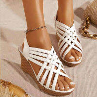 Women Wedge Sandals Fish Mouth y Open Toe Fashion High Heel Slides Pumps Designer Chaussure