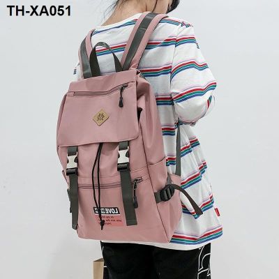 School bag mens street fashion college large capacity tide cool students high school backpack travel