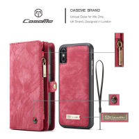 CaseMe Leather Flip Cover For iPhone 11 12 Pro Max SE  Case Multi-functional Magnet Cell Phone Bag For iPhone 6 7 8 Plus 10