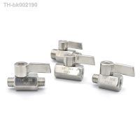 ◙❈ 1/8 1/4 3/8 1/2 3/4 1 BSP Female Male Mini Sanitary Ball Valve Homebrew Beer SUS 304 Stainless With Steel Hanlde