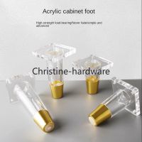 Modern Acrylic Furniture Legs Strong Support Legs Inclined Cone Cabinet Table Leg Sofa Feet Replacement Foot Accessory 100-200mm Furniture Protectors