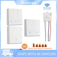 Universal RF 433Mhz Wireless Switch Smart Lamp LED Lighting Controller AC 90V~250V Mini Relay Receiver Board and Wall Switch Electrical Circuitry  Par