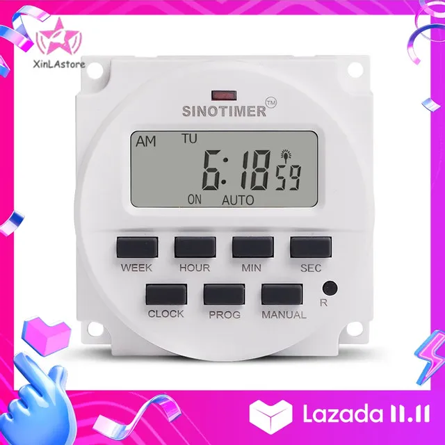 Xin Sinotimer 220v Weekly 7 Days Programmable Digital Time Switch Relay