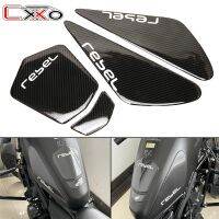 สติกเกอร์แผ่นติดถังน้ำมันคุณภาพสูงมอเตอร์ไซค์สำหรับ Honda REBEL500 300 REBEL CMX 500ป้องกันสติกเกอร์ถังลื่น