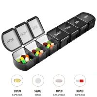 【LZ】 Portable Small Pill Box Cases Large Grids 7 Days A Week Organizer Pills Box for Tablets Vitamins Medicine Fish Oils Sub-packed