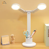 โคมไฟตั้งโต๊ะพับได้ ไฟโต๊ะเรียนอัจฉริยะแบบสัมผัสเดียว ลดแสง 3 สี การชาร์จ USB Folding LED Table Lamp Study Desk Light โคมไฟ LED ตั้งโต๊ะทำงานไฮเอนด์พับได้ป้องกันดวงตาหรี่แสงได้นักเรียนชาร์จห้องนอนหอพักอ่านหนังสือ