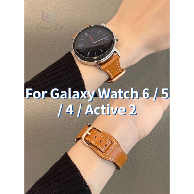สายนาฬิกา Samsung Galaxy Watch 6สาย/Galaxy Watch 4 / 5 / 5Pro สายหนังที่มีการออกแบบเอวเล็กทันสมัยและเต็มไปด้วยความรู้สึกระดับสูง