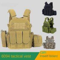 HOT★6094ถุงยุทธวิธีระบบ MOLLE อเนกประสงค์ป่า CS rompi Anti-peluru ฝึกอบรมกลางแจ้ง (ใส่แผ่นเซรามิกสามารถใส่ได้)