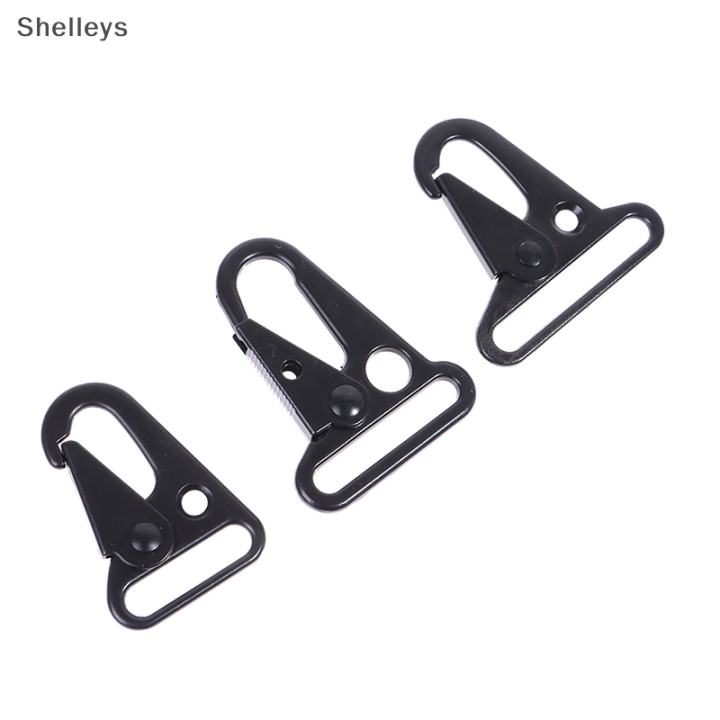 shelleys-อะไหล่มีตะขอ2ชิ้นสำหรับหัวเข็มขัด-carabiner-ปากนกอินทรีอะลูมินัมอัลลอย