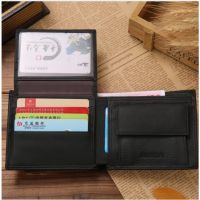 100 Genuine Leather Wallet Fashion Short Bifold Men Wallet