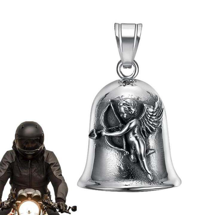 guardian-bell-motorcycle-guardian-biker-bell-สแตนเลสสตีล-bike-ring-ชายขี่จักรยานสามีของขวัญรถจักรยานยนต์-เสน่ห์-โชคดีและฉลาด