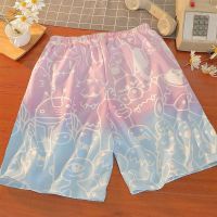 Casual pants couples female shorts male 5 minutes of pants in summer home tie-dye loose neutral wind in summer ins
