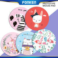 FONKEN ใหม่การ์ตูนรอบแผ่นรองเมาส์น่ารัก Kawaii แผ่นรองเมาส์แผ่นแผ่นรองเมาส์ตั้งโต๊ะแผ่นรองเมาส์ PC โน้ตบุ๊ค20ซม.เหมาะสำหรับการเรียนรู้/สำนักงาน/เกม