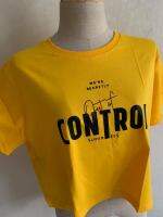 พร้อมส่ง SUPERTEES Crop top เสื้อยืดผู้หญิงทรงครอปลายControl ซุปเปอร์ทีส ผ้าฝ้าย100%