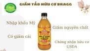 Giấm táo hữu cơ Bragg 946ml TẶNG bộ ống hút thiên nhiên