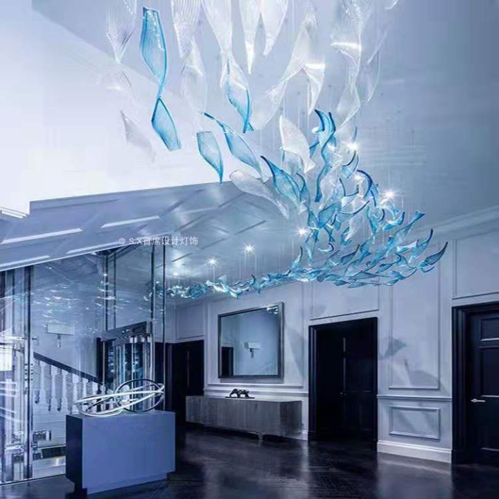 glass-decorated-chandelier-sand-table-conference-room-front-desk-living-room-dining-room-villa-art-lamps-lobby-sales-office-hote