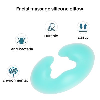 1Pcs Soft Silicon Spa U Shape หมอนนวดสปาเจล Pad Face Relax Body Massage Cradle Cushion Health Care