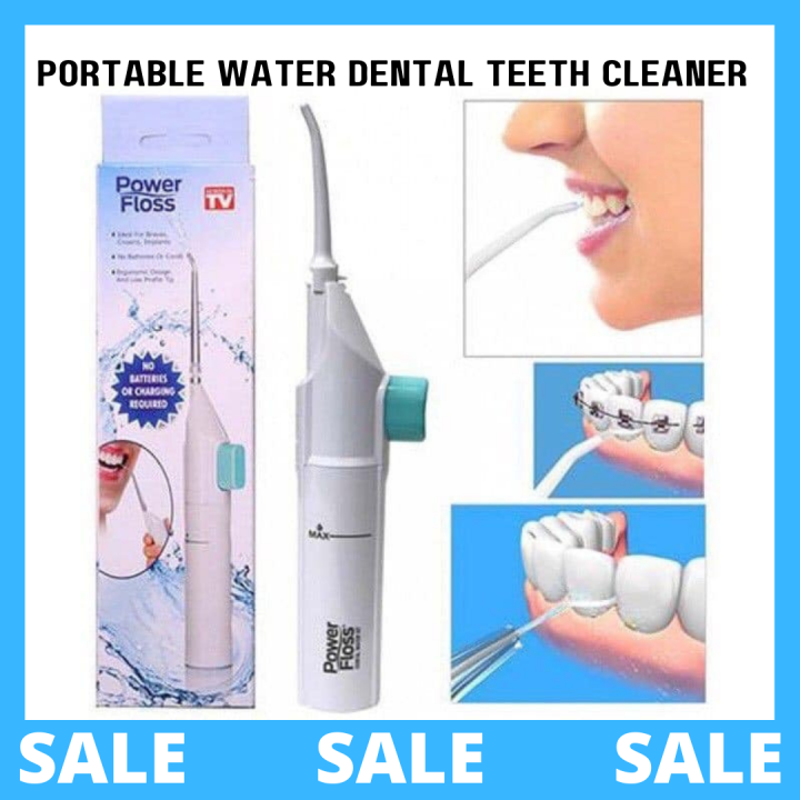 entanglement morgenmad Habubu Plastic cleaning tool portable oral irrigator dental manual pressurized water  Flosser Power Floss/ Portable Power Floss Dental Water Jet Tooth Pick/ No  Batteries/ Dental Cleaning & Whitening Kit/ Power Floss Oral Irrigator