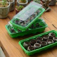 【hot】♝☾  30mm jiffy peat pellets seeds starter with 2pcs of 10 grid nursery traysplant start kit