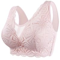 40-50 D E F Thin Sexy Push Up Bra Women Plus Large Big Size Lace Bralette Lingerie Wireless Bra Fashion Underwear Brasieres