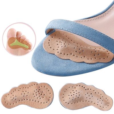 Leather Forefoot Pad for Women Sandals High Heels Non-slip Shoes Insoles for Womens Shoes Insert Adhesive Anti Slip Stickers Shoes Accessories