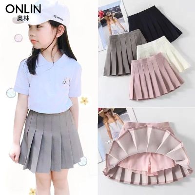 ✈✕卍 Summer golf clothes childrens clothing short skirt childrens anti-skid skirt sports skirt pleated skirt girls ball skirt
