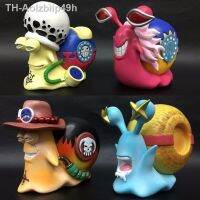 Aolzbiip49h 11-12ซม.ใหม่อะนิเมะOne Piece Den Mushi เอซ ลูฟี่กฎหมายโดฟลามิงโก้ Figureโทรศัพท์Snail Worm PVCคอลเลกชันเด็กของขวัญ