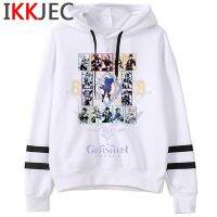 Genshin Hoodies มีฮู้ดผู้ชาย,ฮิปฮอปกรันจ์ขนาดใหญ่พิเศษขนาดพิเศษฮิปฮอปเกาหลี