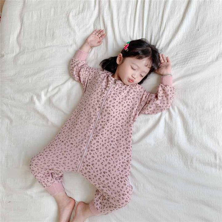 milancel-2021-autumn-new-kids-pajamas-floral-girls-sleepwear-korean-casual-children-pajama