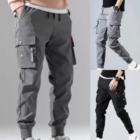 Casual Multi-Pockets Joggers กางเกง Tactical Training Mens Work Men Cargo Hiking Cargo Overalls เสื้อผ้ากางเกงกางเกง Combat