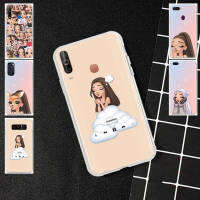 17GT Ariana Grande Emoji โปร่งใส อ่อนนุ่ม เคสโทรศัพท์ หรับ VIVO Y55S Y5S V15 V21 Y20I Y20S Y70 Y30 Y81S V20 Y81I Y53 Y19 Y91 Y81 Y20 Y93 Y50 Y71 Y95 V20I Y55 Y69 Y91C SE