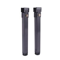 2 Pcs Adjustable Height Clamping Tube Leg Metal Square Bed Lifting Table Legs for Tatami Bed Frame Fixed Support Feet Furniture Protectors Replacement