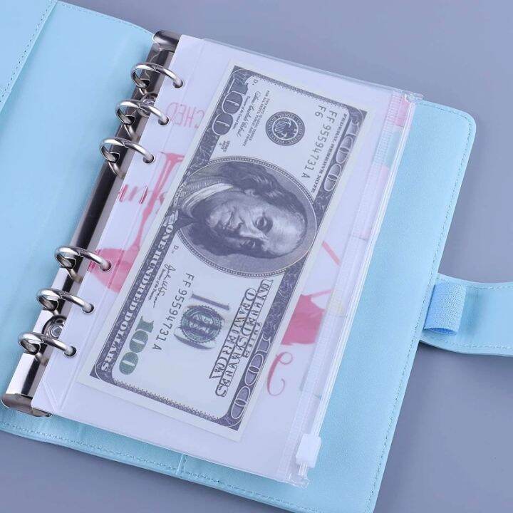 hot-4pcs-convenient-a7-a6-a5-binder-pockets-folders-6-ring-notebook-files-reports