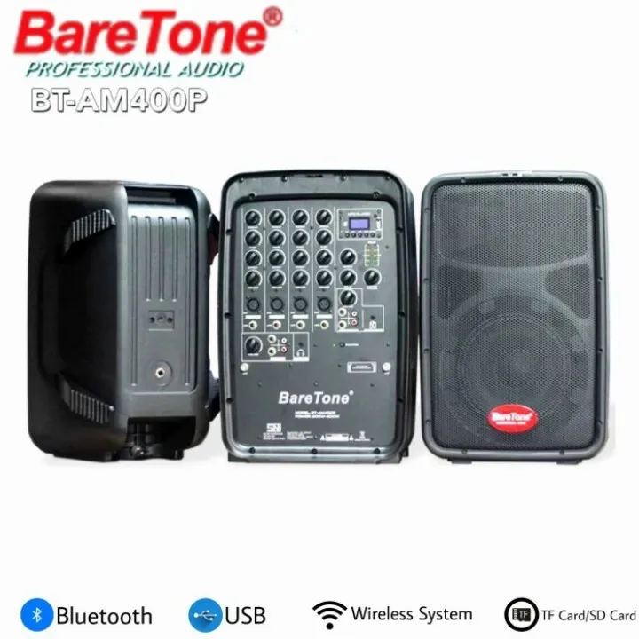 Speaker Baretone BTAM 400P + Power Mixer Baretone Speaker Pasif 1 Set Lazada Indonesia