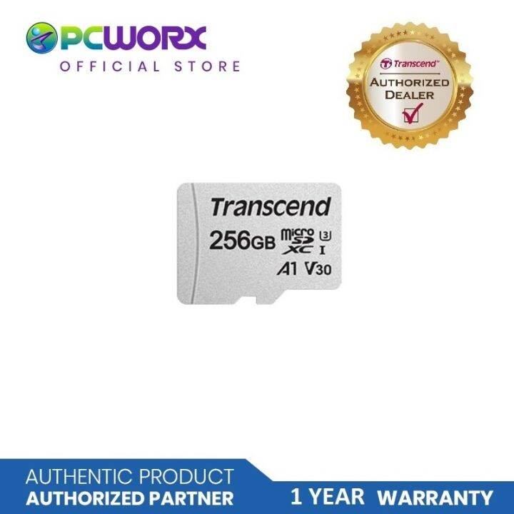 Transcend 256GB Micro SD TS256GUSD300SA 300s w/ Adapter Transcend
