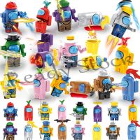 【hot sale】 ℗▬ B02 16pcs/set Among Us Cartoon Character Minifigures Building Blocks Toys Cartoon Doll DIY Gift for Boys and Girls