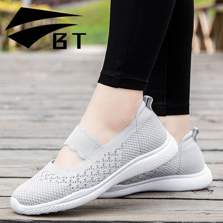 BT Women Push With One Foot Mom's Shoes Casual Shoes Sneakers Elderly ...