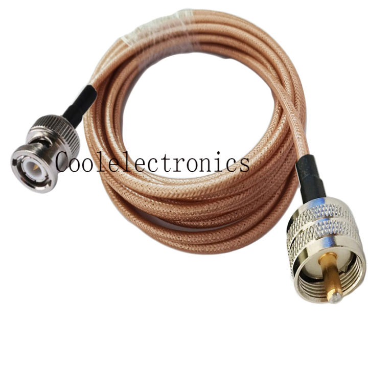 RG400 BNC Male to UHF PL259 male Connector Double Shielded Copper Braid RF Coaxial cable 50ohm 10/15/20/30/50CM 1/2/3/5/10M