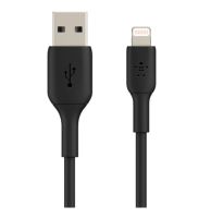 CHARGER CABLE (สายชาร์จ) BELKIN FOR LIGHTNING BRAIDED 2.4A 1.2 METER [F8J207BT04-SLV]