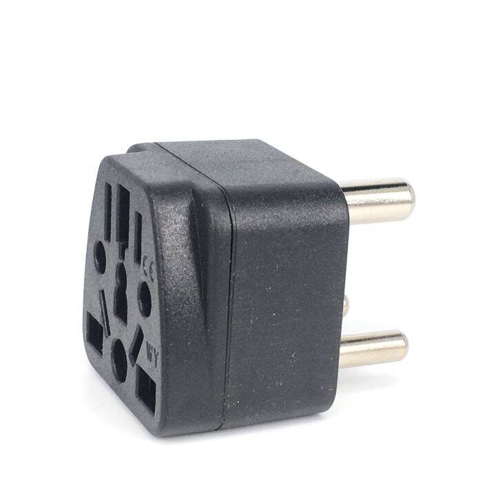 Universal Israe IL Plug Adapter 3 Pin EU Euro AU US UK To Israel Travel