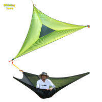 ShiningLove Multi Person Hammock 3 Point Design Triangle Hammock Tent Suspension Kit For Travel Backyard Outdoor Garden Camping