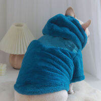Soft Rabbit Fur Dog Hoodie ฤดูหนาวแบรนด์หรู R Jacket อบอุ่นสบาย Thicken เสื้อผ้าสำหรับสุนัขขนาดกลางขนาดเล็ก Fashion
