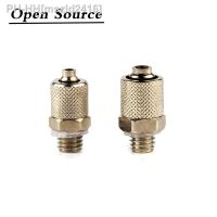 5PCS Male Thread M3 M4 M5 M6 -Air Tube 3mm 4mm 6mm OD Mini Pneumatic Pipe Connector Screw Through Quick Fitting Fast Twist Joint