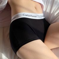 《Be love shop》Women  39;s Cotton Boxer Briefs Letter Printed Sexy Underwear Comfortable Mid-Waist Panties Seamless Underpants Female Lingerie 2022