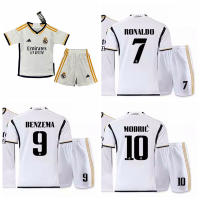 2023-24 Real Madrid CF Home Football Jersey Kits Cristiano Ronaldo Benzema Modric Sports Shirts Sets