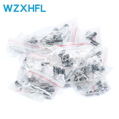 120pcs 12 value kit 1uF-470uF Electrolytic Capacitor Package 1UF 2.2UF 3.3UF 4.7UF 10UF 22UF 33UF 47UF 100UF 220UF WATTY Electronics