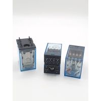 omron  relay ขาแหลม รุ่นลงปริ้น   my2 my4  dc 12v 24v 220v ac dc ส่งทุกวัน