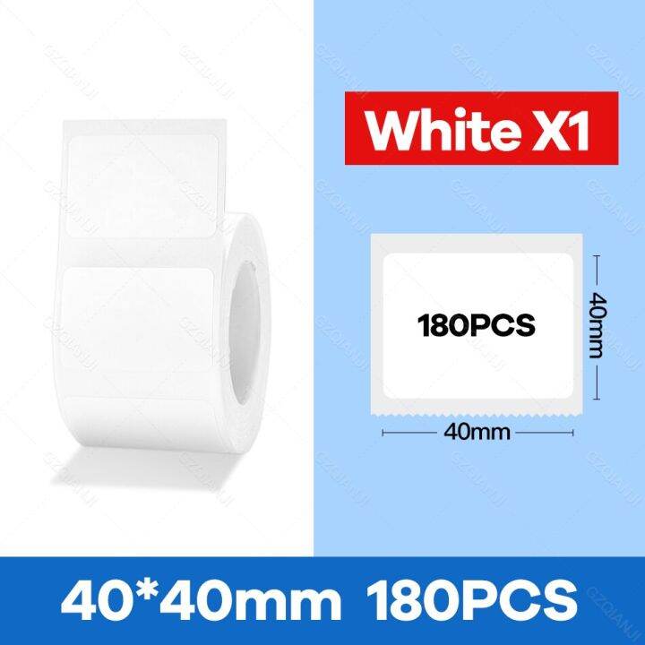 Niimbot B21 Label Printer Sticker Paper Roll White Color Transparent
